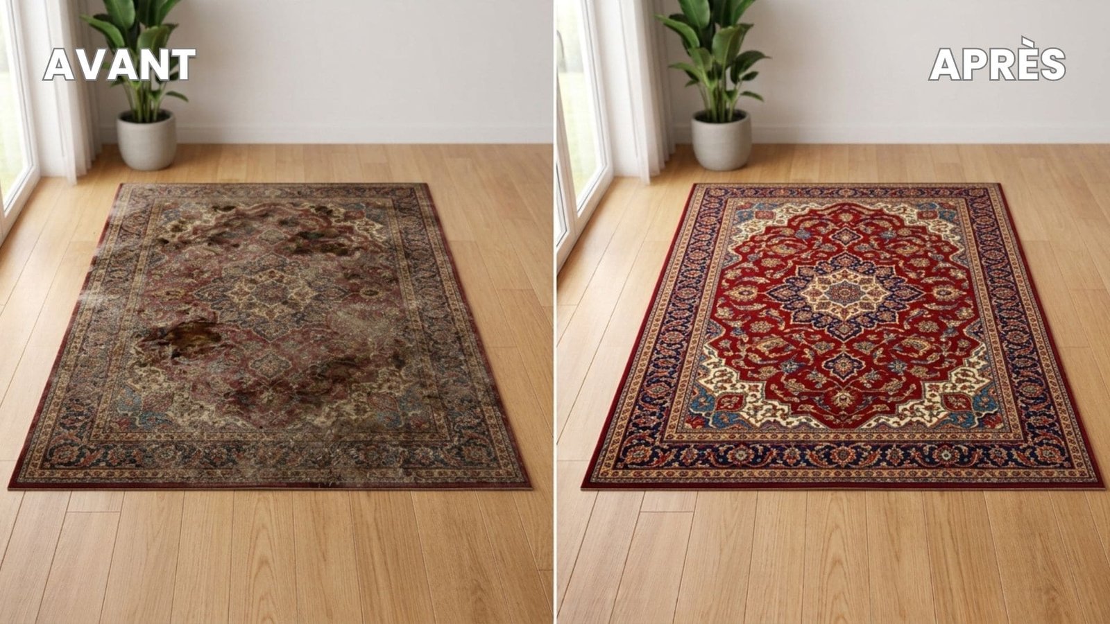 Lavage et désinfection de tapis à domicile